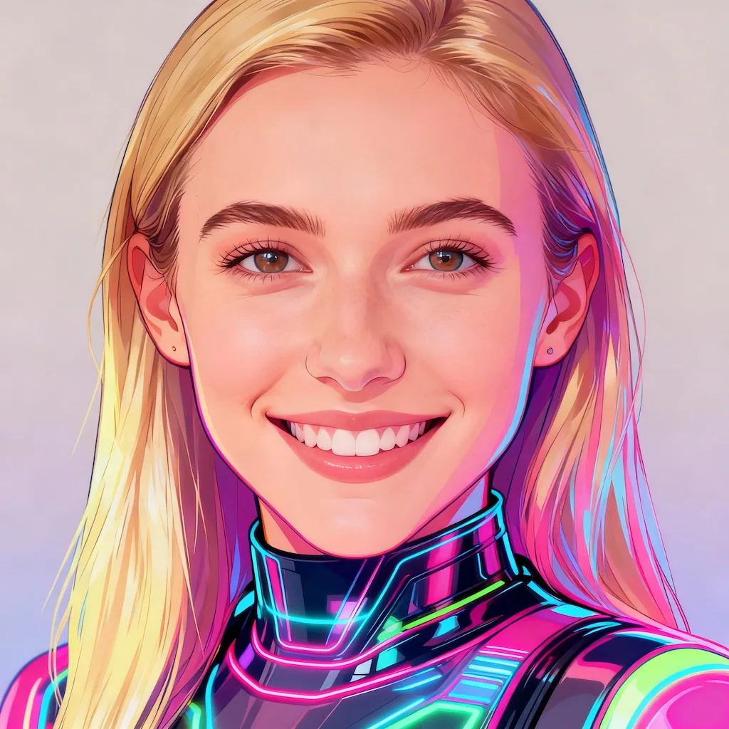 Y2K Style AI Of Yourself AI-generated image prompt example